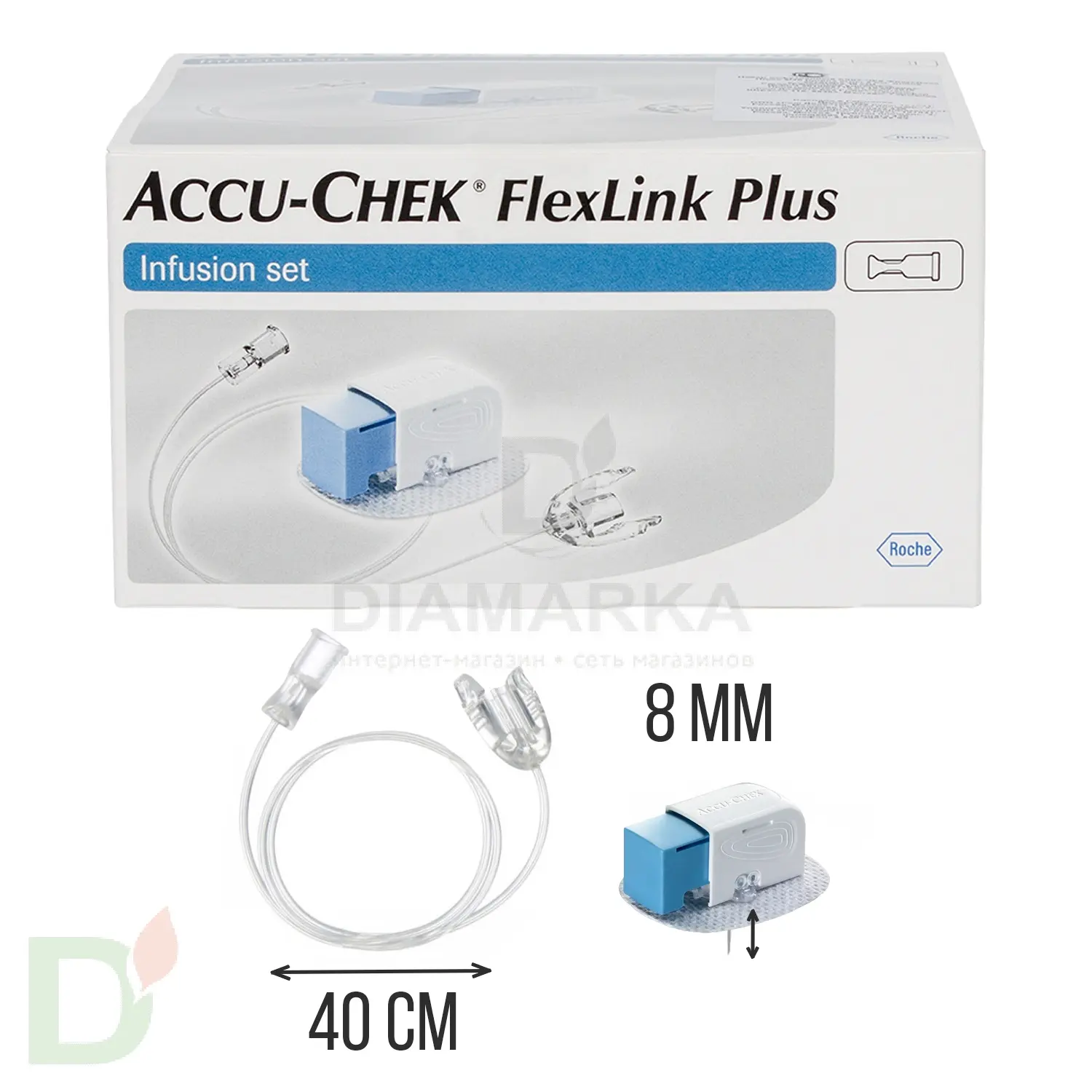 Акку-Чек ФлексЛинк Плюс 8/40, инфузионный набор, 1 шт. в Санкт-Петербурге