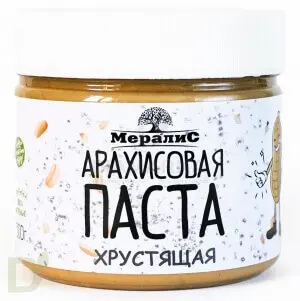 Паста арахисовая Мералис Хрустящая 300 г