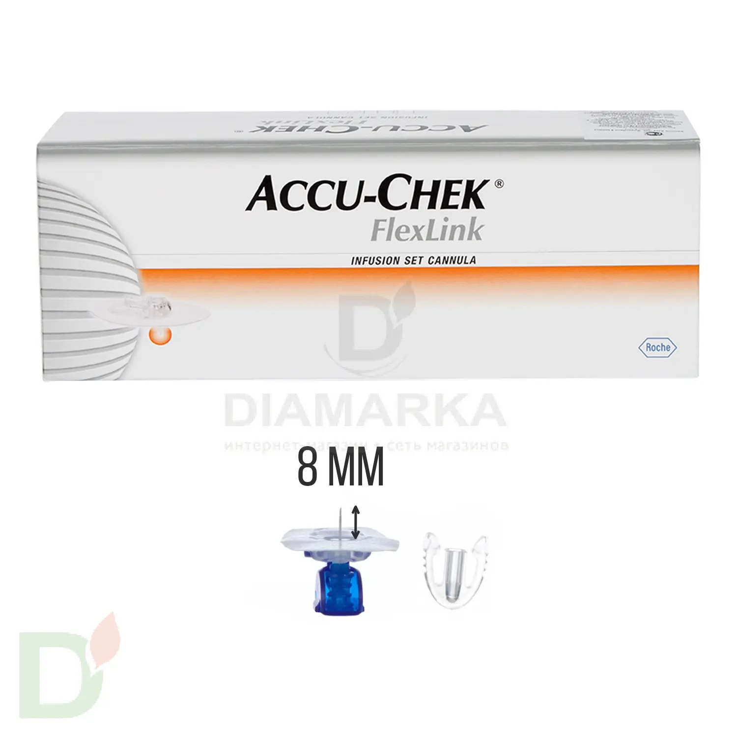 Акку-Чек Флекс-Линк, игла 8 мм (канюля), 1 шт. в Санкт-Петербурге