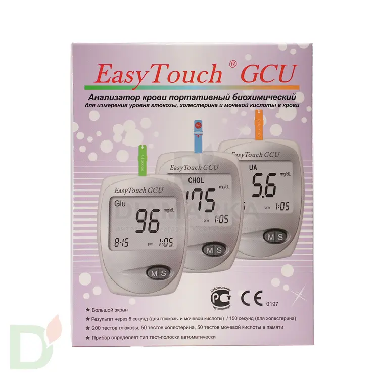 Биохимический анализатор ИзиТач (EasyTouch GCU) (глюкоза, холестерин и мочевая кислота в крови) в Санкт-Петербурге