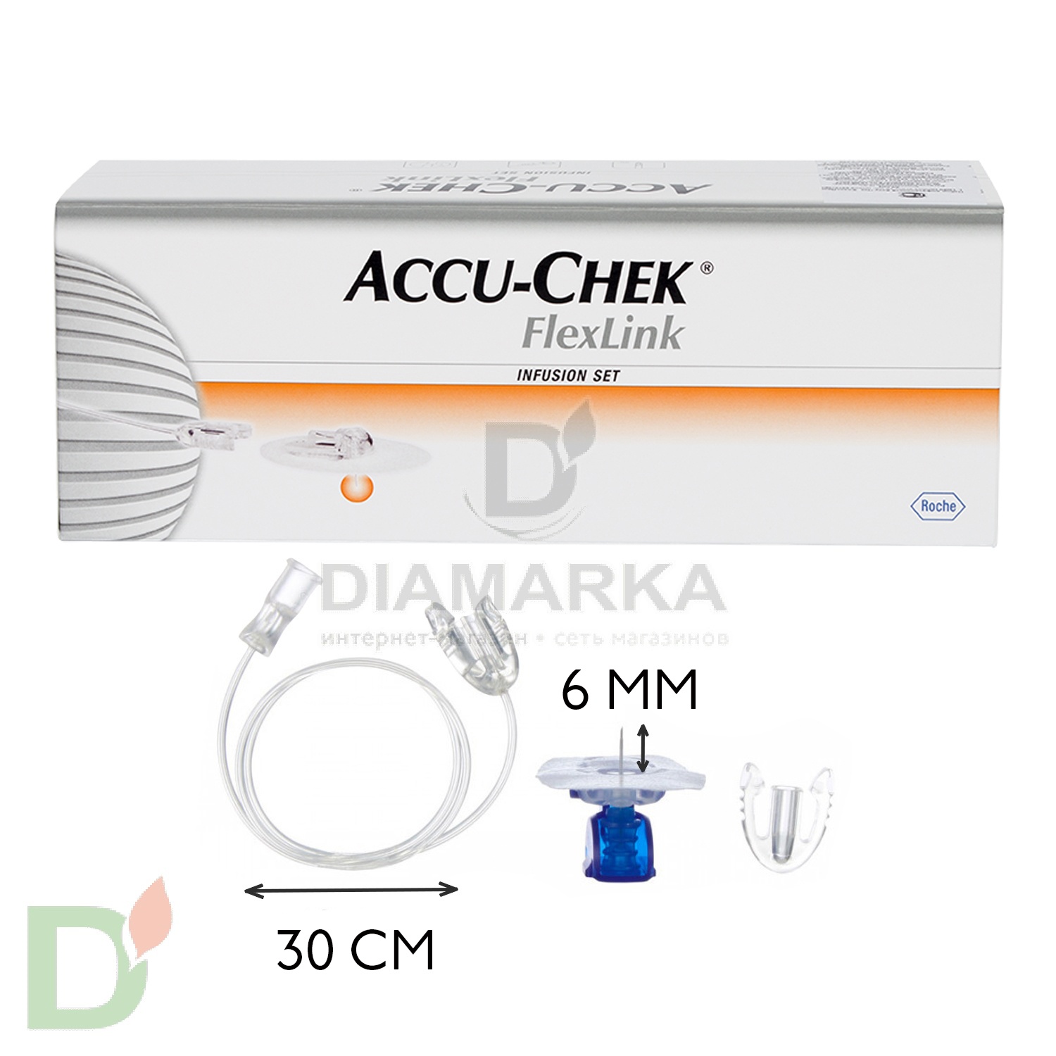 Акку-Чек Флекс-Линк 6/30, инфузионный набор, 1 шт.