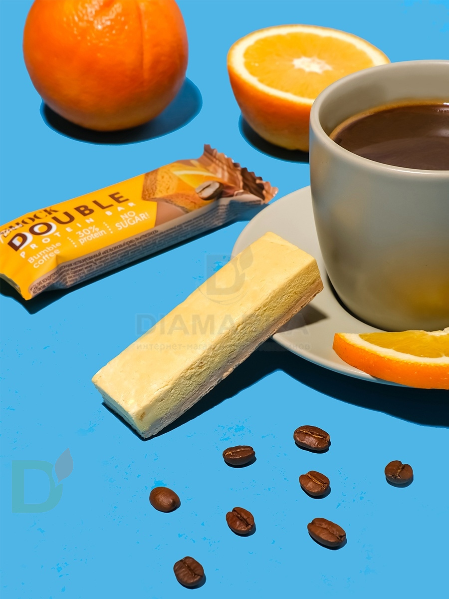 Батончик протеиновый FitnesShock Апельсиновый кофе 40гр. в Санкт-Петербурге