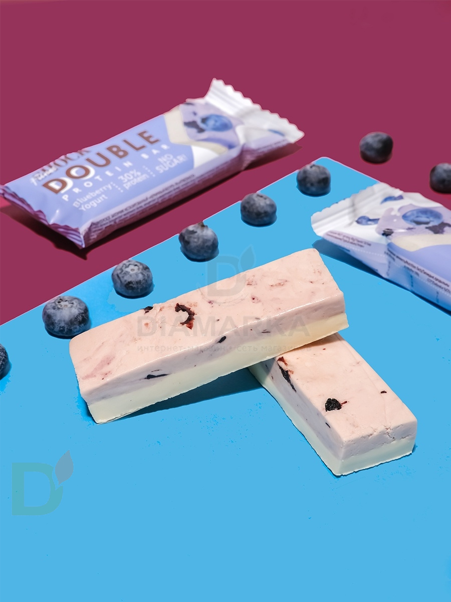 Батончик протеиновый FitnesShock Черничный йогурт 40гр. в Санкт-Петербурге