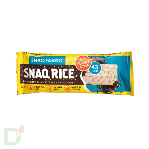 Батончик Snaq Fabriq рисовый глазированный молочным шоколадом, 10гр в Санкт-Петербурге