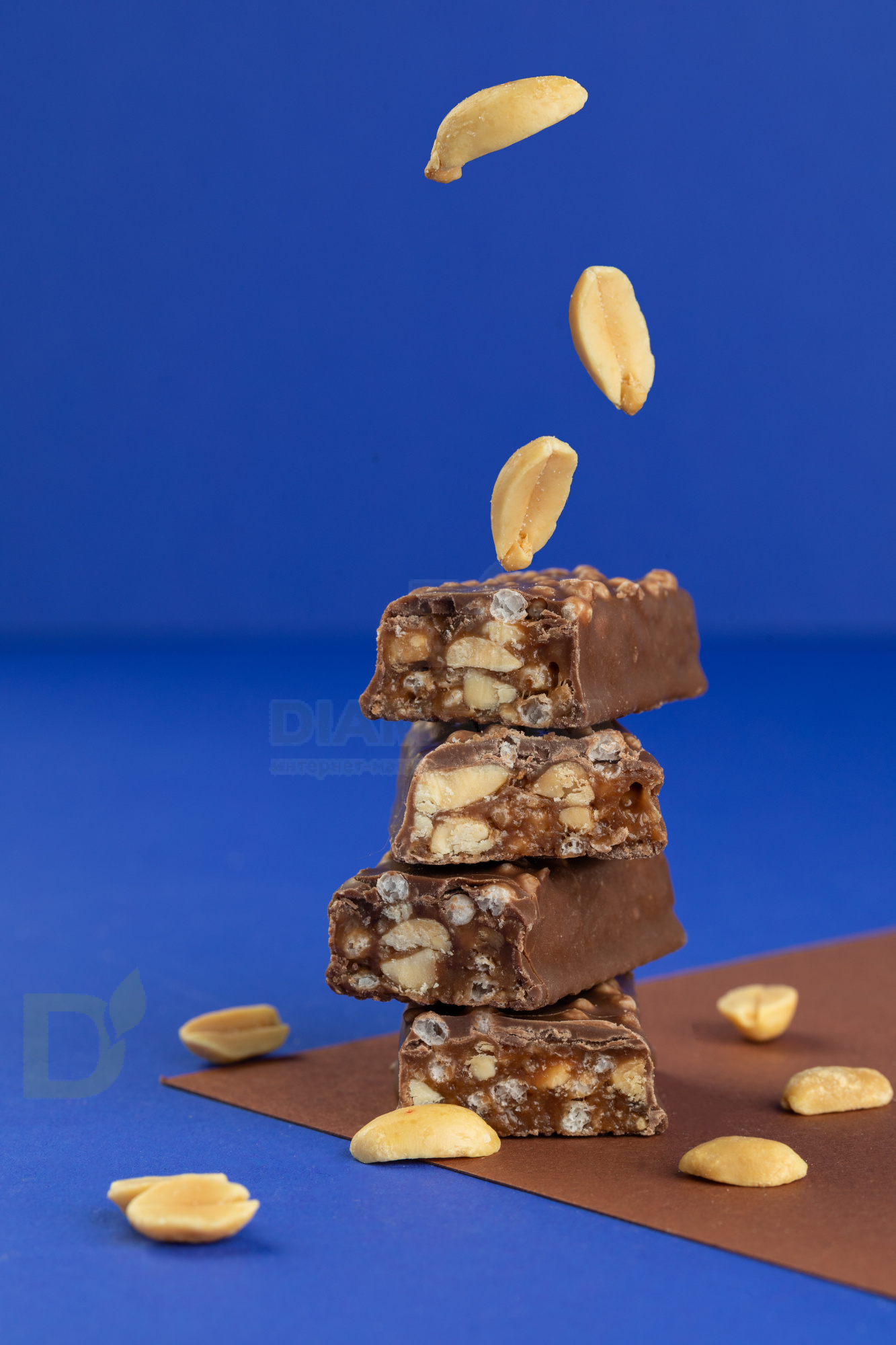 Батончик глазированный FitnesShock SHOCKER арахис-шоколад 35гр.