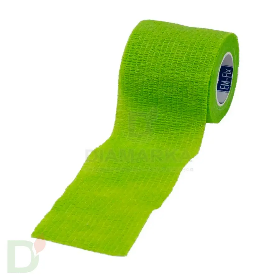 Бинт эластичный когезивный EM-fix krep Лайм, 5 см х 4,5 м в Санкт-Петербурге