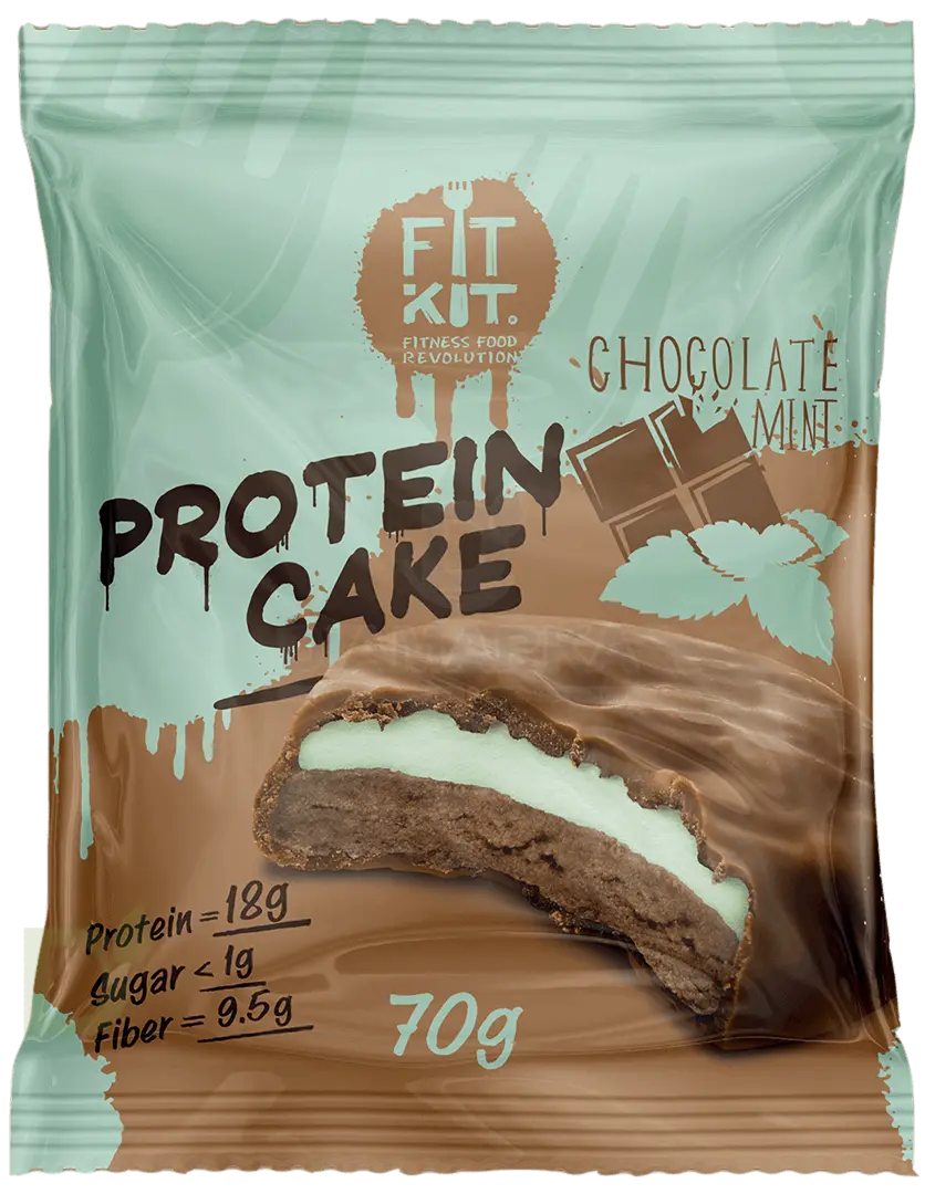 Печенье FITKIT протеиновое с суфле Шоколад-мята 70гр