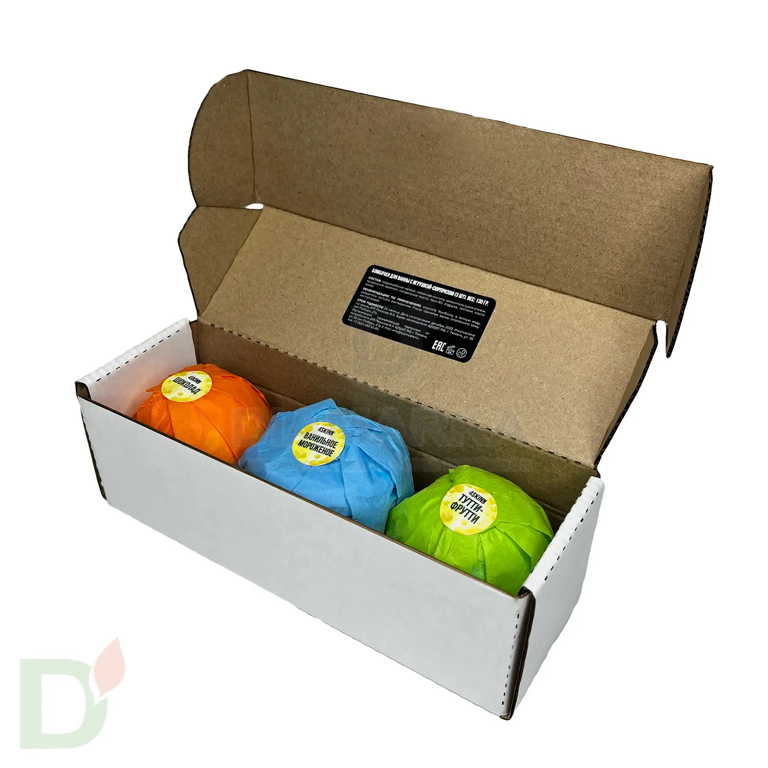 Бокс - Бомбочки для ванны детские (з шт в комплекте) в Санкт-Петербурге