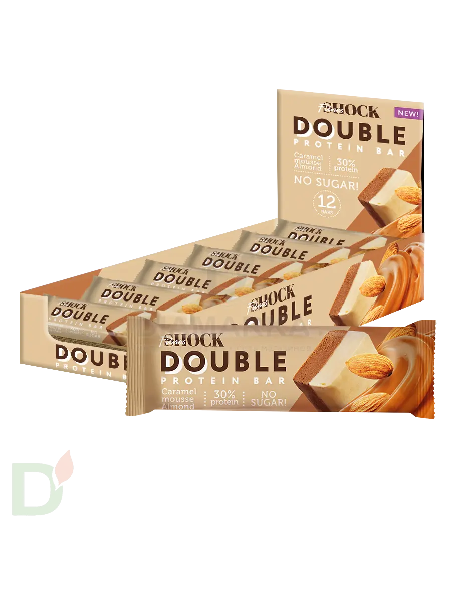 Батончик протеиновый FitnesShock Карамельный мусс с миндалем 40гр. в Санкт-Петербурге