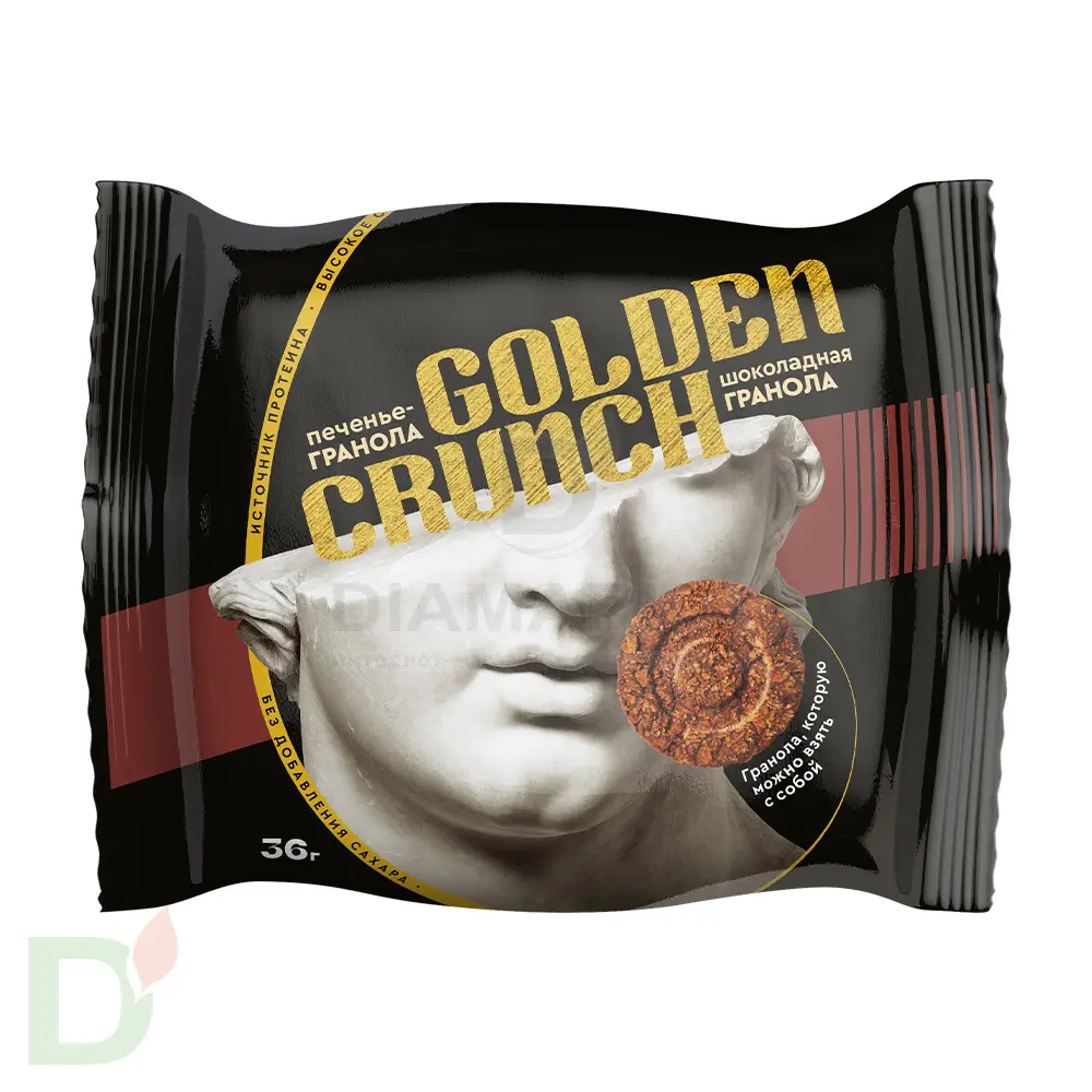 Печенье овсяное без сахара Golden Crunch Шоколад 36гр. купить в  Санкт-Петербурге, цена на сайте - ДиаМарка