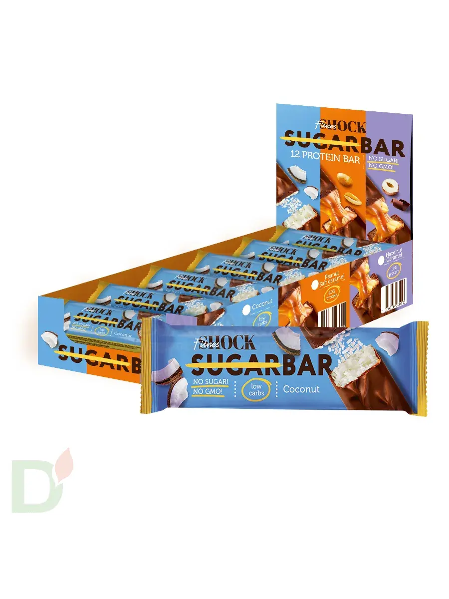 Батончик протеиновый FitnesShock Кокос 50гр. в Санкт-Петербурге