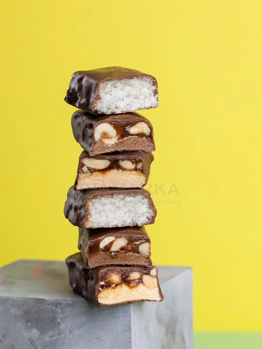 Батончик протеиновый FitnesShock Кокос 50гр. в Санкт-Петербурге