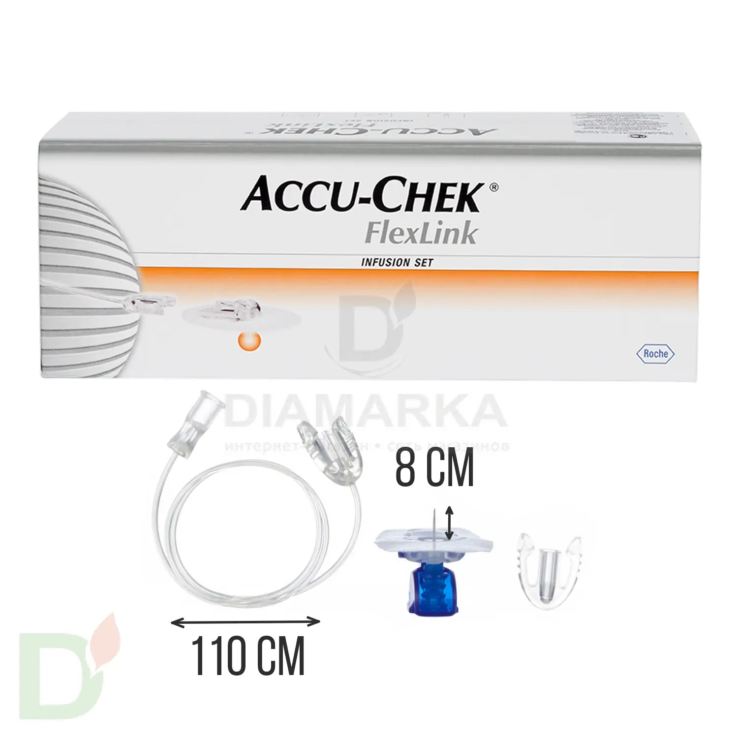 Акку-Чек Флекс-Линк 8/110, инфузионный набор, 1 шт.
