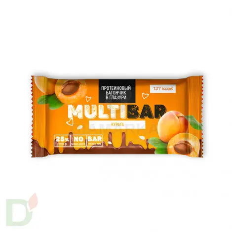 Батончик протеиновый Мультибар в глазури с курагой 40гр в Санкт-Петербурге