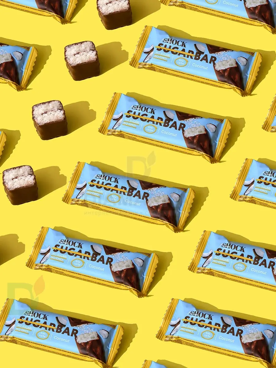 Батончик протеиновый FitnesShock Кокос 50гр. в Санкт-Петербурге